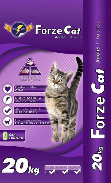 Forzecan Forzecat sucha karma dla kota 20 kg – 60% mięsa i ryb, bez GMO, mix smaków