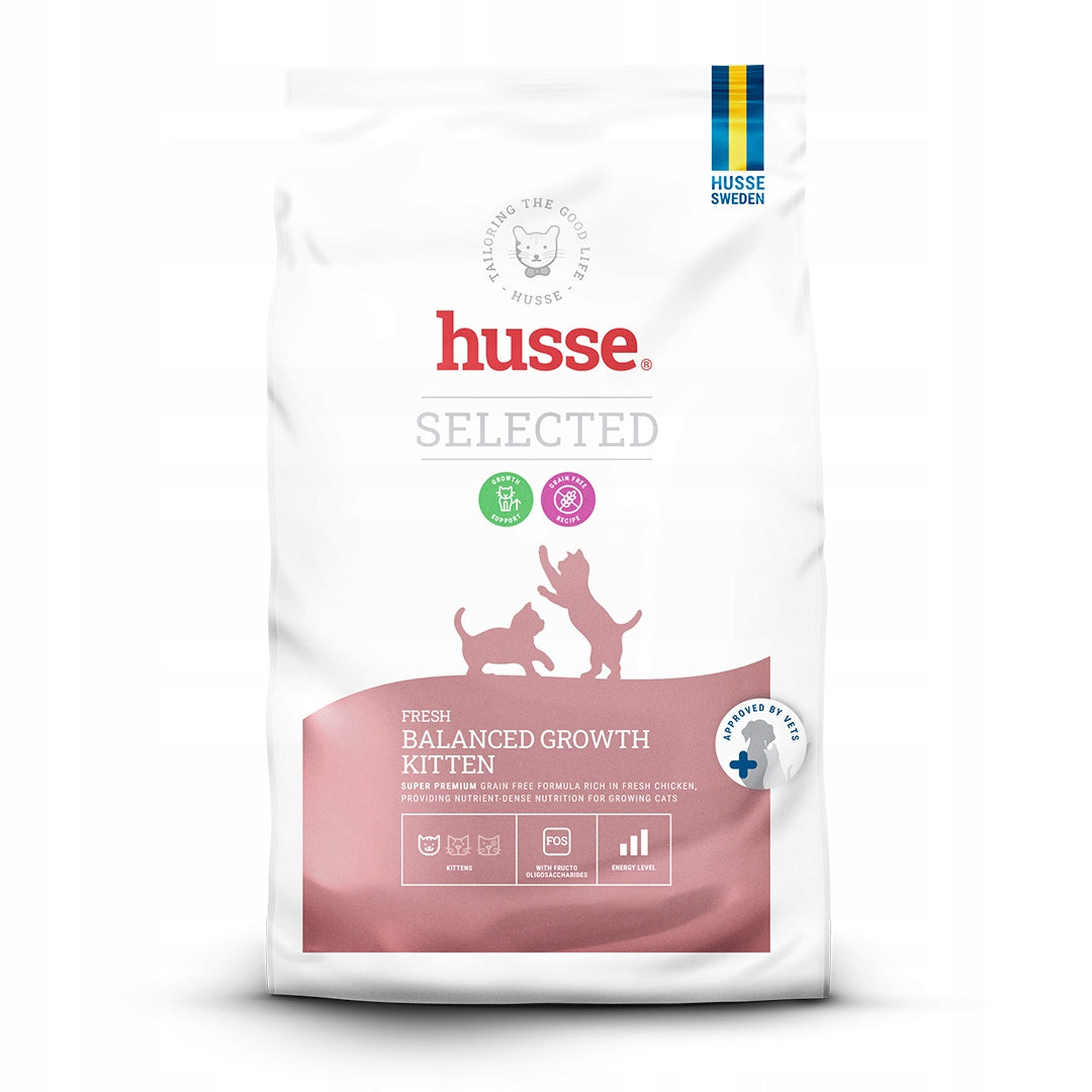 Husse Fresh Balanced Growth Kitten sucha karma dla kociąt bezzbożowa 2 kg – kurczak