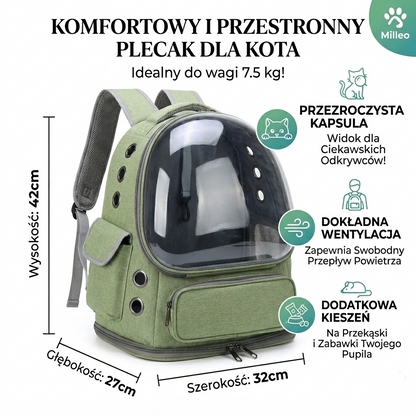 Transporter z nylonu oddychający i składany dla kota małe rasy miękki