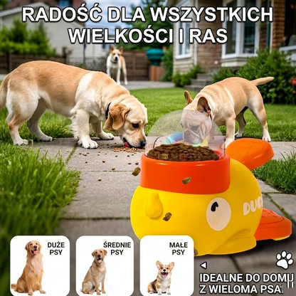 Zabawka interaktywna 2w1 z dystrybutorem przysmaków dla psa plastikowa
