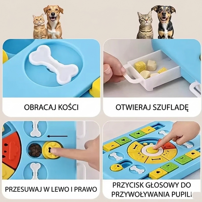 Zabawka interaktywna pluszowa dla psa małe rasy treningowa edukacyjna zabawowa