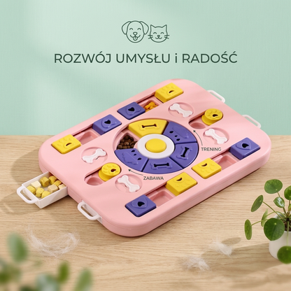Zabawka interaktywna pluszowa dla psa małe rasy treningowa edukacyjna zabawowa