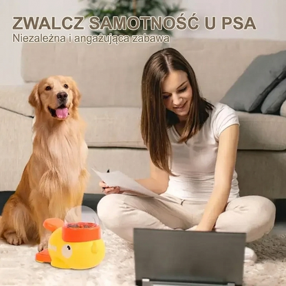 Zabawka interaktywna 2w1 z dystrybutorem przysmaków dla psa plastikowa