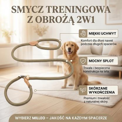 Smycz nylonowa regulowana lekka i wytrzymała dla psa rozmiar uniwersalny