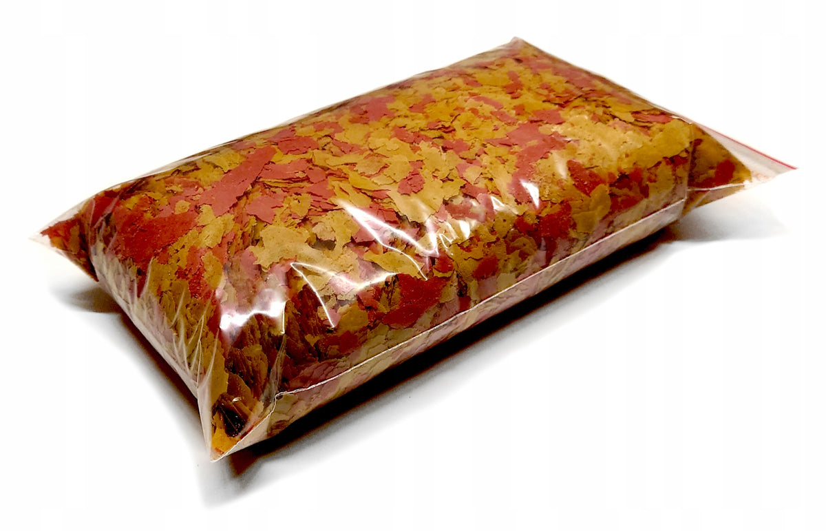 Glopex pokarm dla ryb w płatkach 3 x 200 g – zestaw Basic, Eigelb i Vegetal Mix