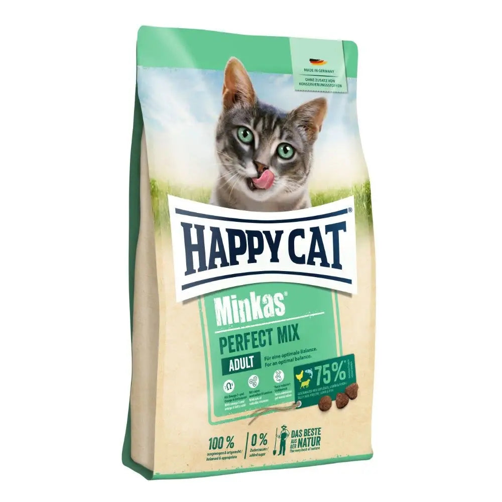 Happy Cat Minkas Perfect Mix sucha karma dla kota 10 kg – kurczak, ryba, jagnięcina