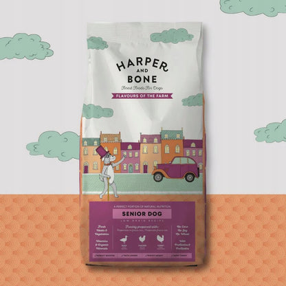 HARPER & BONE Senior & Light sucha karma dla psa z nadwagą 2 kg – indyk z warzywami