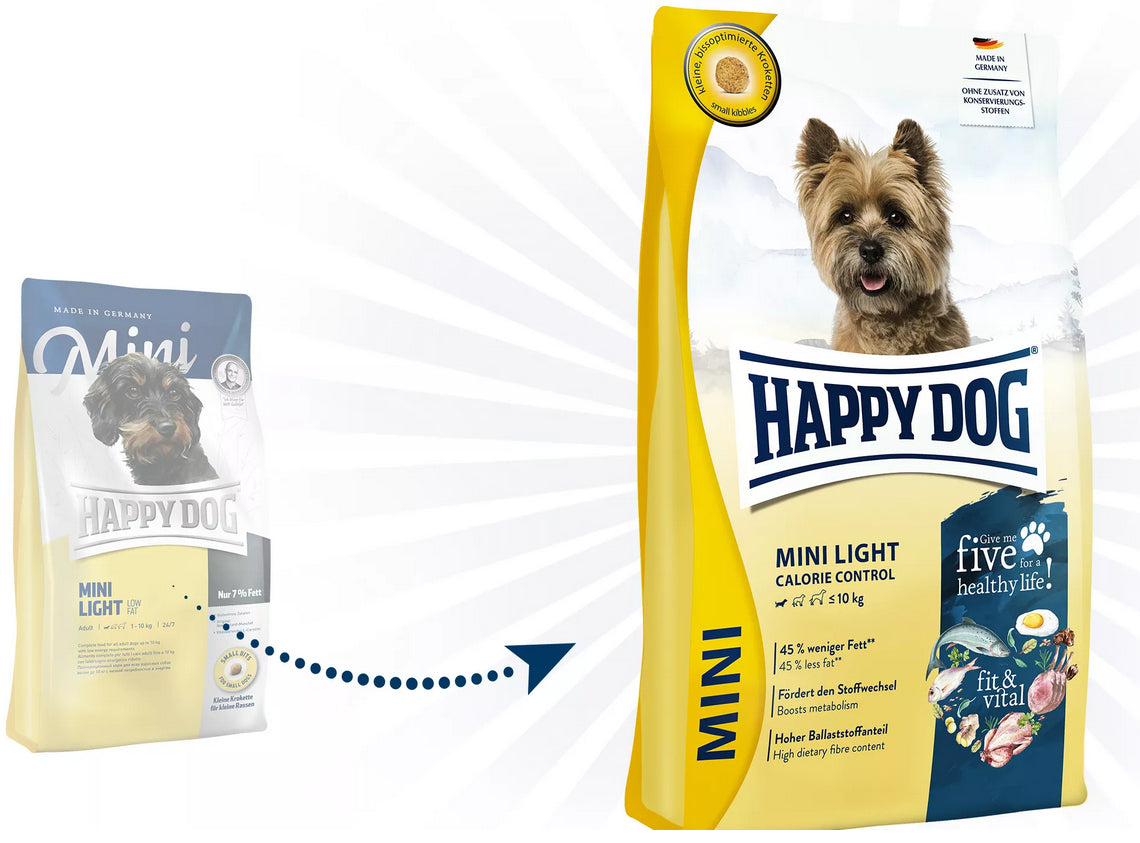 Happy Dog Mini Light Low Fat 4 kg – sucha karma dla psów małych ras z nadwagą