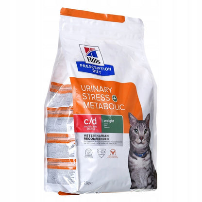 Hill's Prescription Diet c/d Urinary Stress + Metabolic karma sucha dla kota 1,5 kg – kurczak