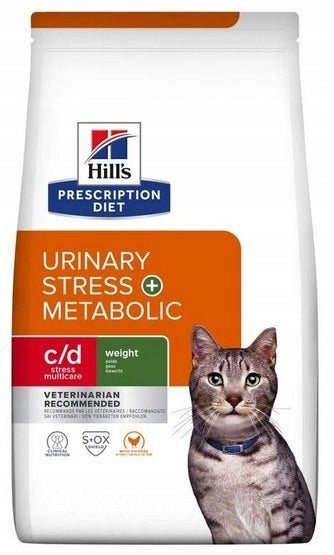 Hill's Prescription Diet c/d Urinary Stress + Metabolic karma dla kota 3 kg – kurczak