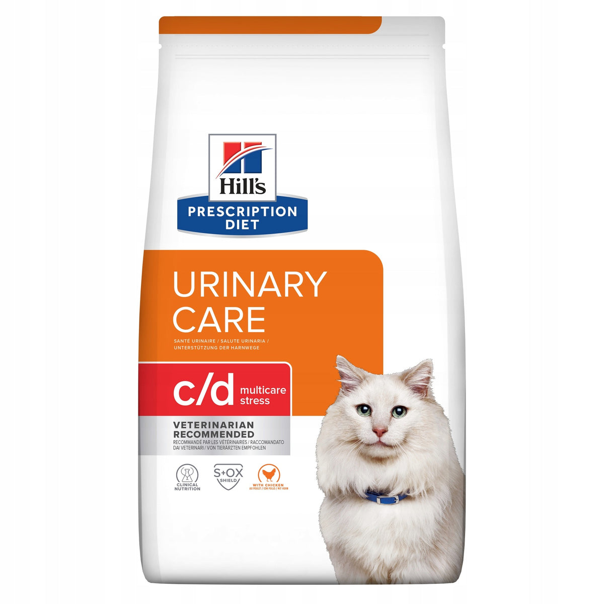 Hill's Prescription Diet c/d Multicare Stress 8 kg – sucha karma dla kota na drogi moczowe, kurczak
