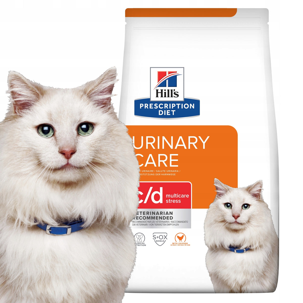 Hill's Prescription Diet c/d Multicare Stress 8 kg – sucha karma dla kota na drogi moczowe, kurczak