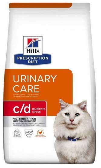Hill's Prescription Diet c/d Urinary Care Stress sucha karma dla kota 3 kg – kurczak