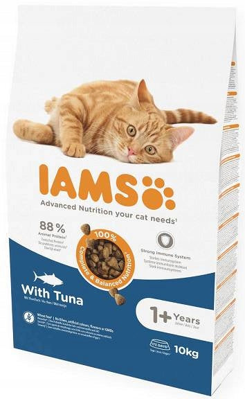 Iams Vitality Adult sucha karma dla kota z tuńczykiem 10 kg – dla kotów dorosłych