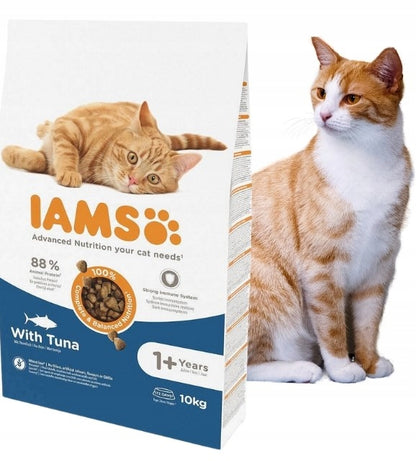 Iams Vitality Adult sucha karma dla kota z tuńczykiem 10 kg – dla kotów dorosłych