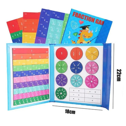 Magnetyczne puzzle ułamkowe Montessori