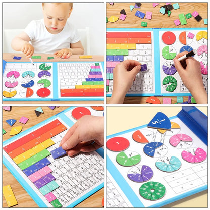 Magnetyczne puzzle ułamkowe Montessori