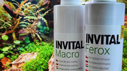 Invital Aqua Zestaw nawozów do akwarium 3 x 500 ml + tabletki NPK – Ferox, Macro, Carbon