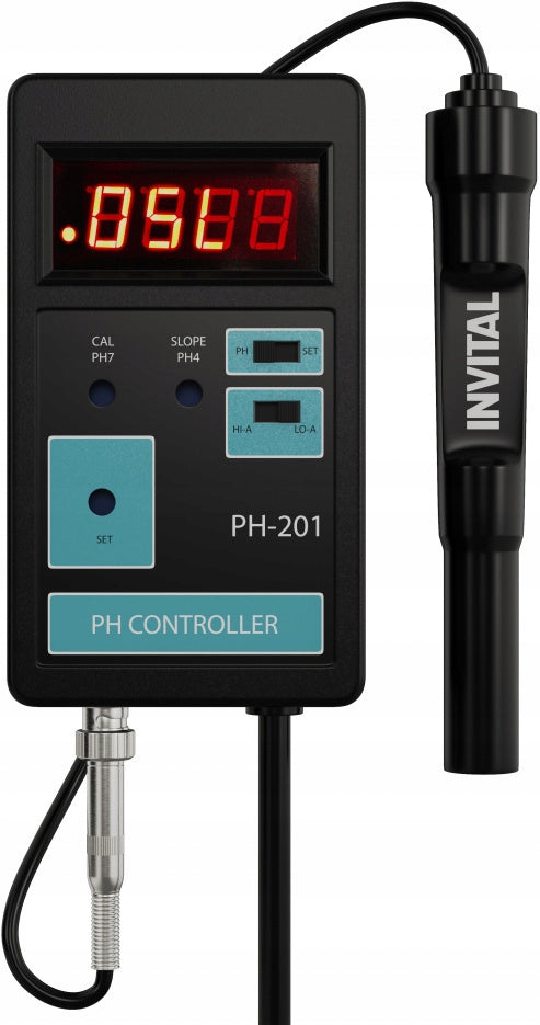 Invital regulator pH do akwarium z sondą – cyfrowy komputer pH do sterowania CO2