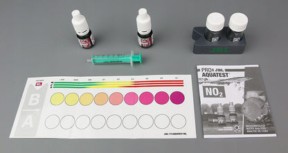 JBL Test kropelkowy NO2 do akwarium – pomiar azotynów 0,025–1,0 mg/l, kompletny zestaw
