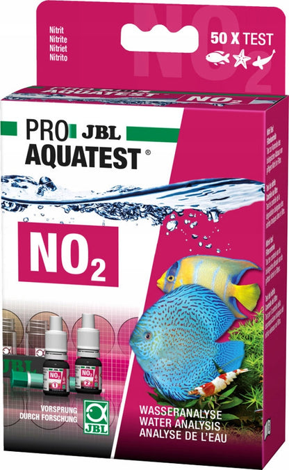 JBL Test kropelkowy NO2 do akwarium – pomiar azotynów 0,025–1,0 mg/l, kompletny zestaw