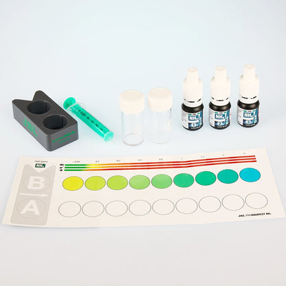 JBL Test NH4 kropelkowy do akwarium – test amonu 0,25-6 mg/l, woda słodka i morska