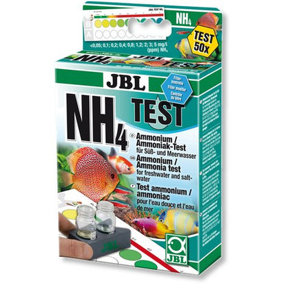 JBL Test NH4 kropelkowy do akwarium – test amonu 0,25-6 mg/l, woda słodka i morska