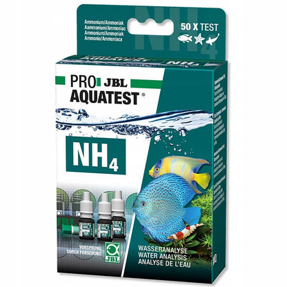 JBL Test NH4 kropelkowy do akwarium – test amonu 0,25-6 mg/l, woda słodka i morska