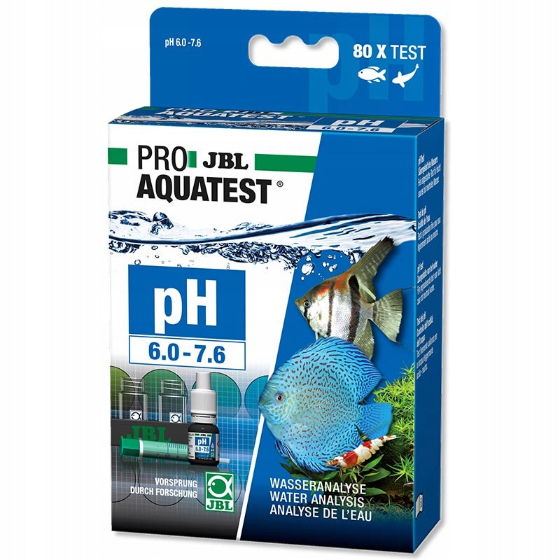 JBL ProAquaTest pH 6.0-7.6 – kropelkowy test wody do akwarium słodkowodnego z kontrolą CO2