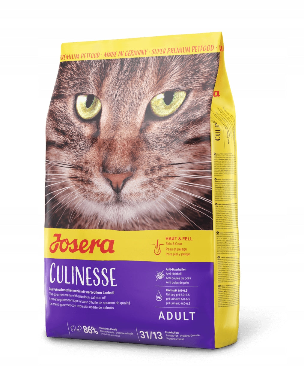 Josera Culinesse sucha karma dla kota 2 kg – bezzbożowa, dla wybrednych kotów, kurczak