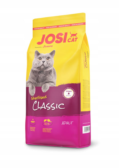 JosiCat Sterilised Classic sucha karma dla kotów sterylizowanych 10 kg – kurczak
