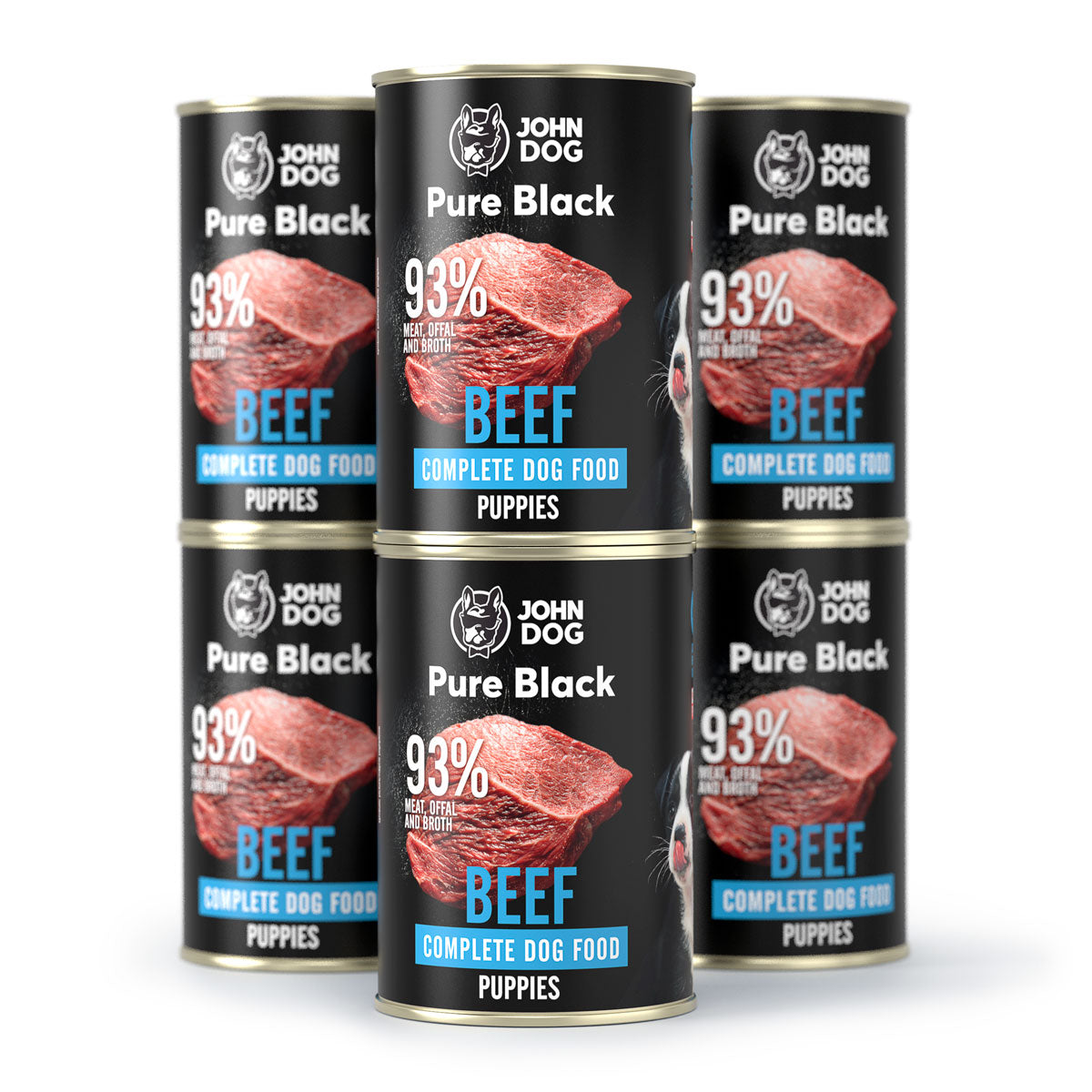John Dog mokra karma dla szczeniąt wołowina 6x400 g – bezzbożowa, monoproteinowa