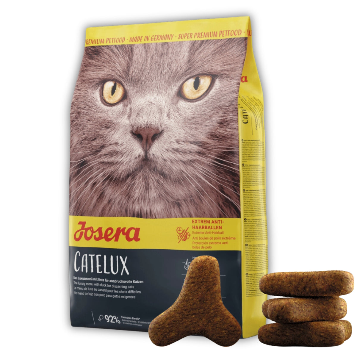 Josera Catelux sucha karma dla kota odkłaczająca 2 kg – bezzbożowa, z kurczakiem
