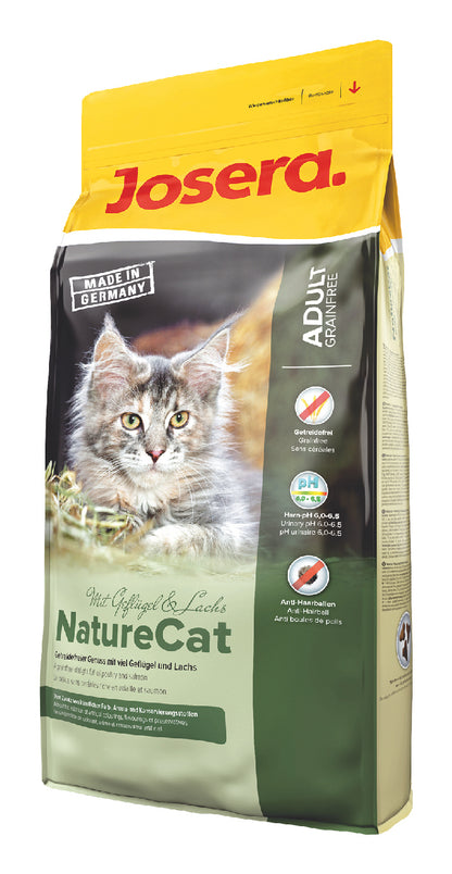Josera NatureCat sucha karma bezzbożowa dla kota 10 kg – z drobiem i łososiem, adult
