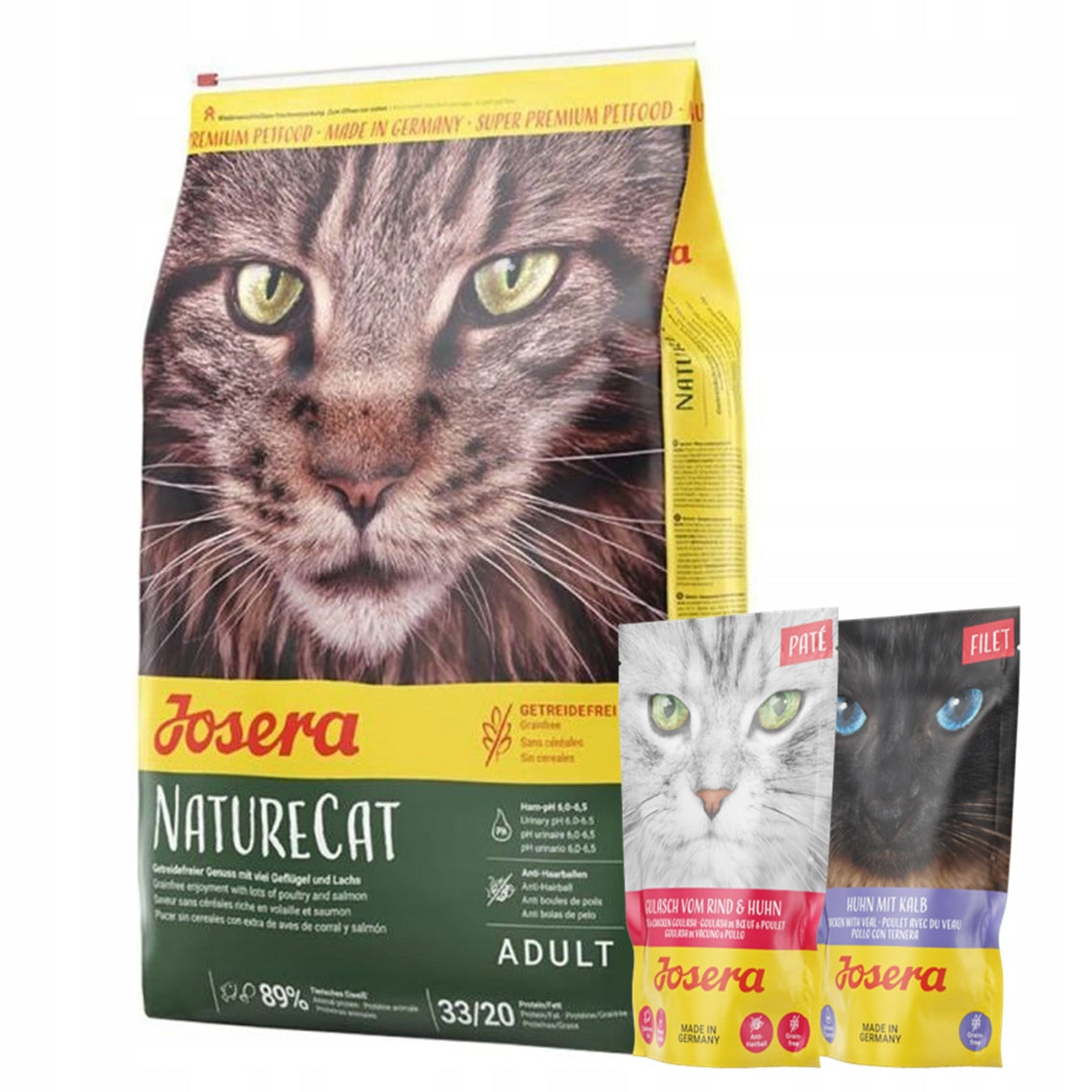 Josera NatureCat sucha karma bezzbożowa dla kota 10 kg – z drobiem i łososiem, adult