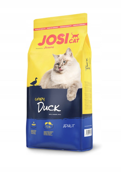 Josera JosiCat Crispy Duck sucha karma dla kota 18 kg – z kaczką, dla wybrednych kotów