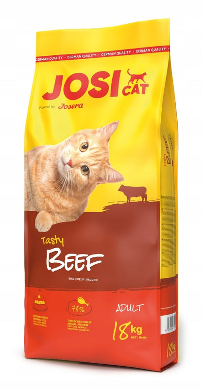 JosiCat Tasty Beef sucha karma dla kota 18 kg z wołowiną – dla dorosłych kotów