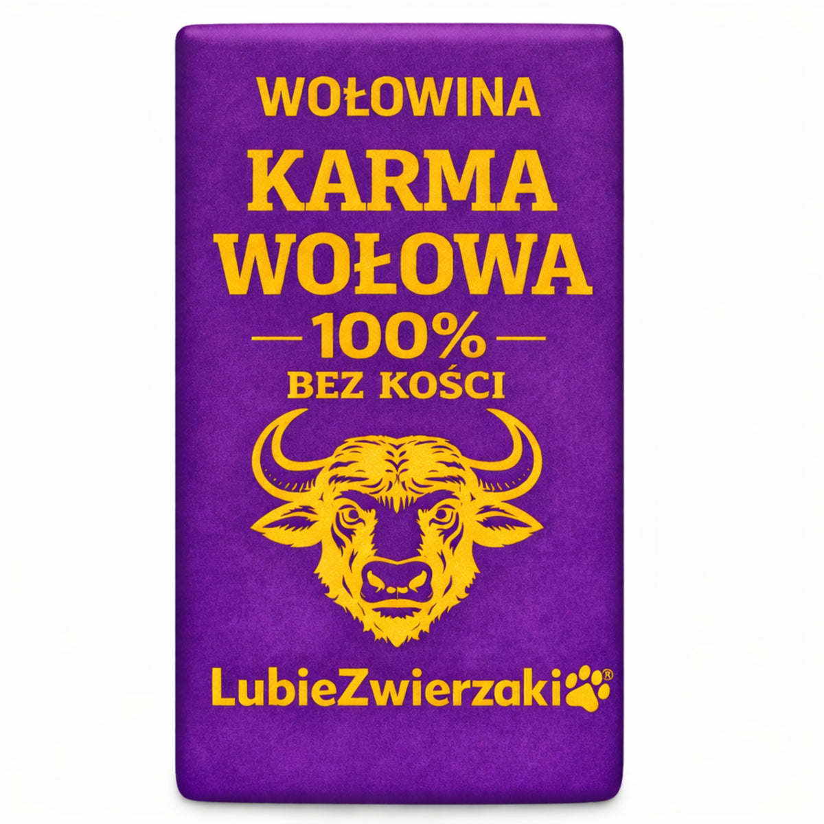 Mrożone mięso wołowe dla psa BARF 20 kg – kostki bez kości, 80 szt., bezzbożowe