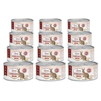BEMO Mokra karma dla kota z kangurem 12x200 g – monoproteinowa, hipoalergiczna