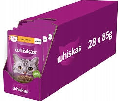 Whiskas Mokra karma dla kota dorosłego z kurczakiem w galaretce – saszetki 28 x 85 g