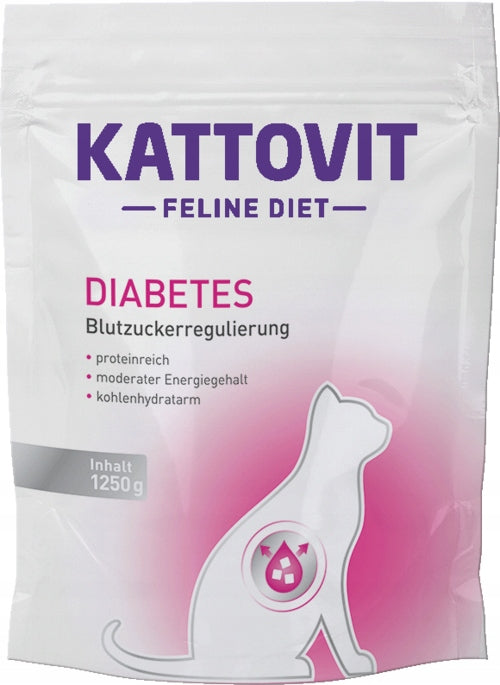 Kattovit Diabetes Weight sucha karma dla kota z cukrzycą i nadwagą 1250 g – kurczak, 2 szt.