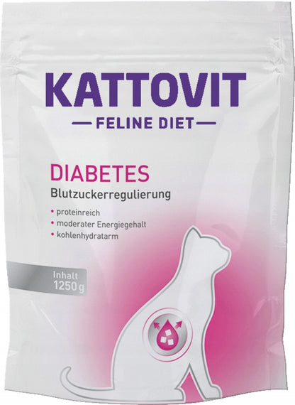 Kattovit Diabetes Weight sucha karma dla kota z cukrzycą i nadwagą 1250 g – kurczak, 2 szt.