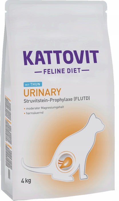 Kattovit Feline Diet Urinary sucha karma dla kota 4 kg na drogi moczowe – tuńczyk
