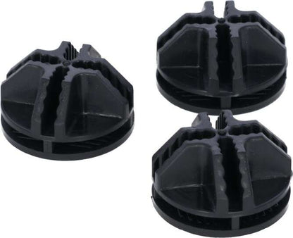 KERBL Panele do kojca dla królika 35 × 35 cm – zestaw 6 szt. z łącznikami, czarne