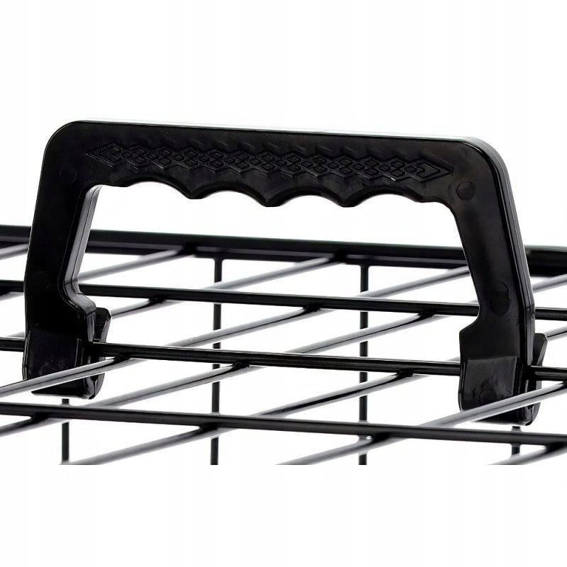 NUXIE Klatka kennelowa dla psa 120 cm składana z tacą, dwoje drzwi – metalowa, czarna
