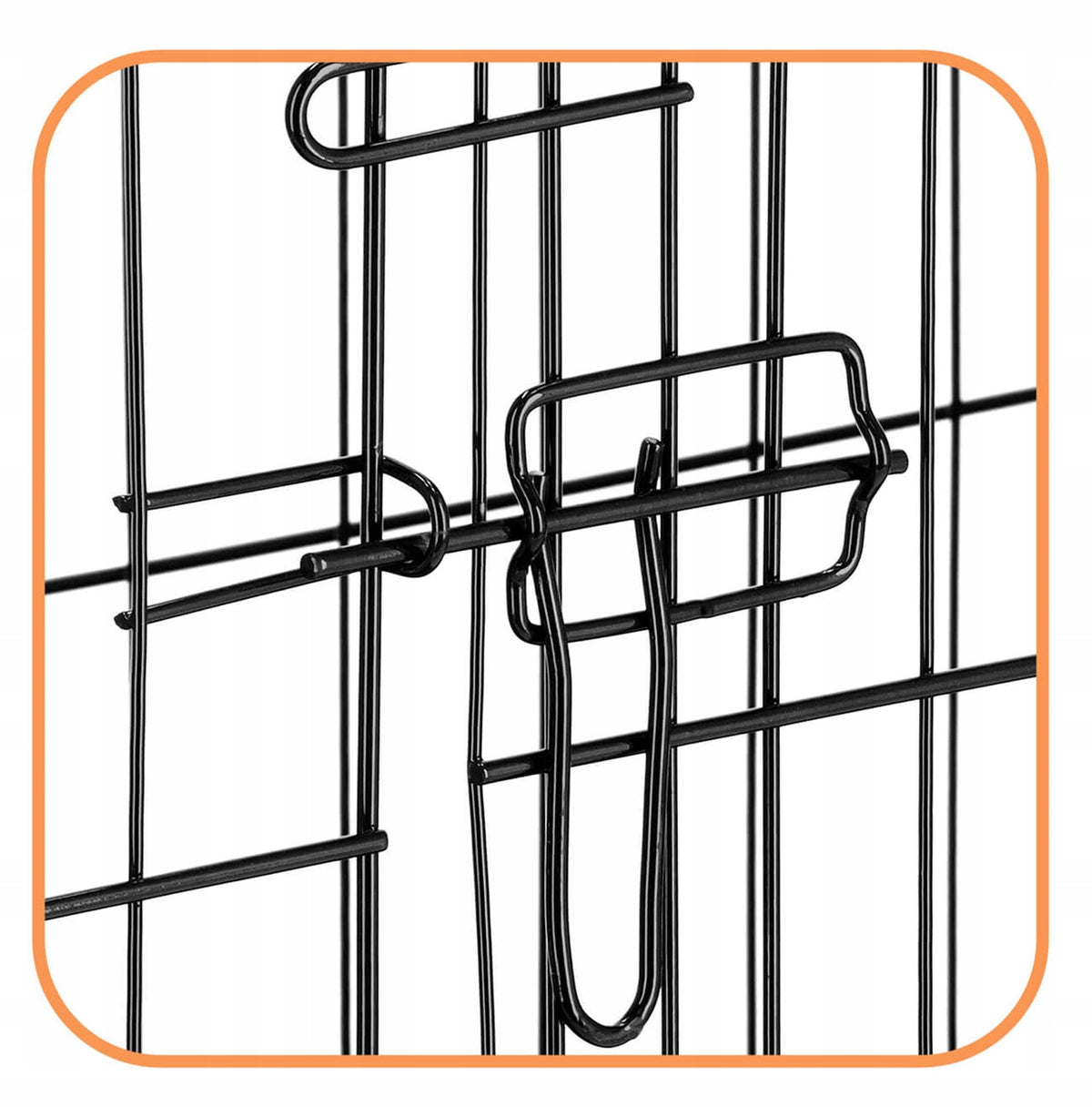 Springos Klatka dla psa metalowa 100 x 70 x 60 cm składana z 2 tackami i 2 drzwiczkami