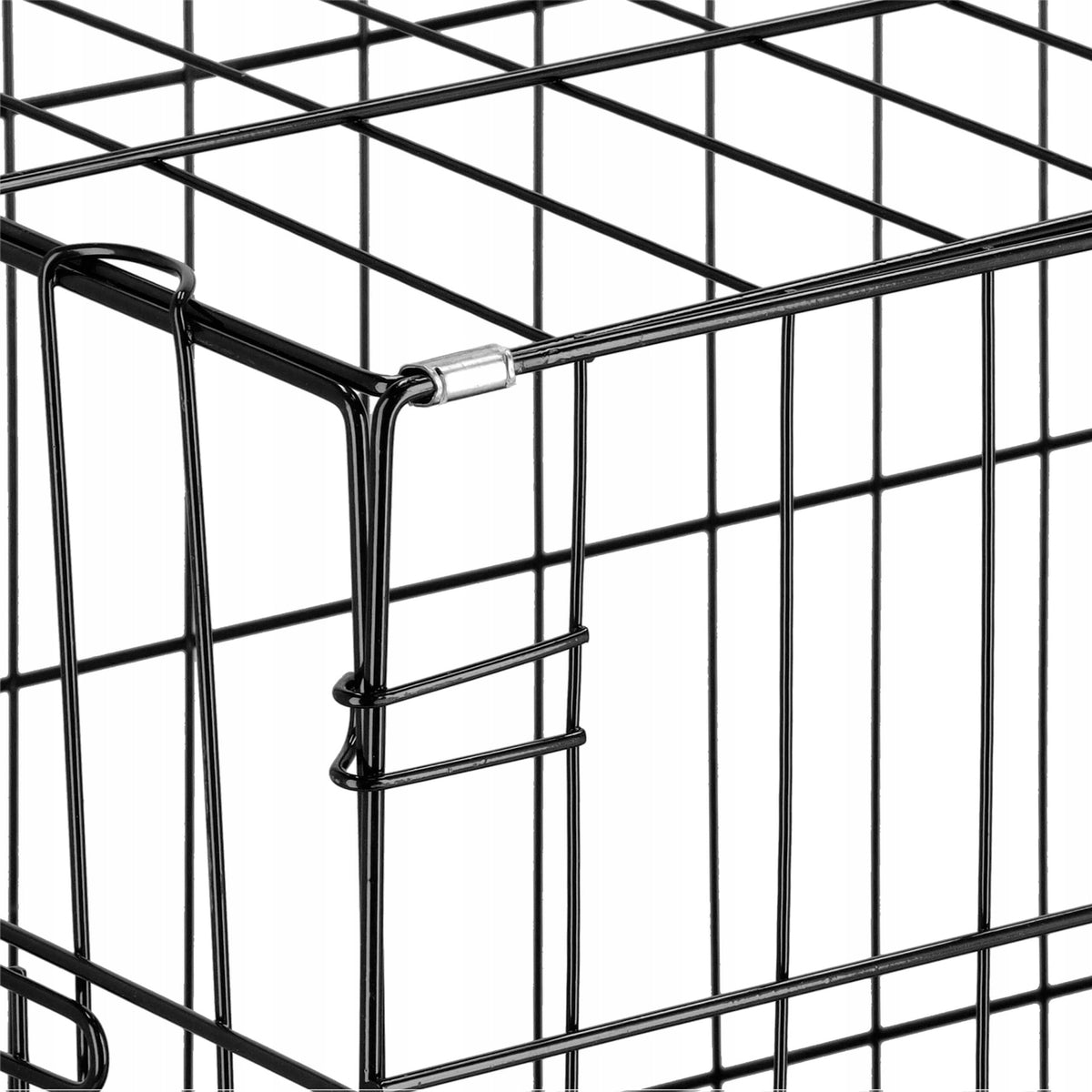 Springos Klatka dla psa metalowa 100 x 70 x 60 cm składana z 2 tackami i 2 drzwiczkami