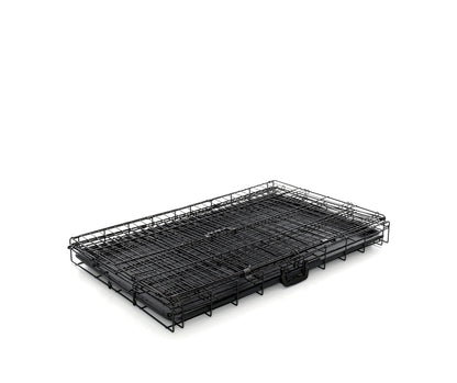 Klatka kennelowa dla psa metalowa XL 91 x 59 x 65 cm, składana, z dwoma wejściami