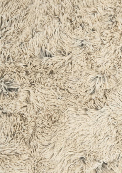 Kocyk dla psa i kota shaggy 100 × 75 cm z poduszką 20 × 30 cm, miękki polar – beżowy