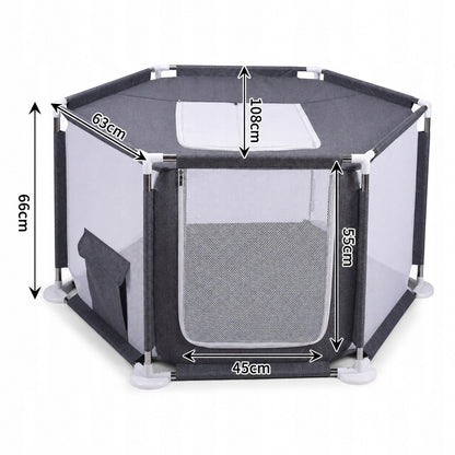 DAZAPETS Kojec dla psa, kota i królika 108 x 63 x 66 cm składany z otwieraną górą – XL